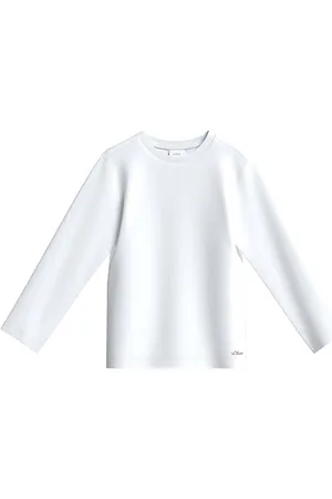 QS by s.Oliver Jungen 2156649 Langarmshirt Mit Logo-Detail, , 104-110 EU