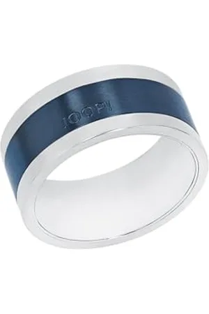 JOOP! Herren Echtschmuck Ring Edelstahl IP blau Geschenkidee Geburtstag