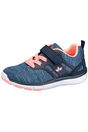 LICO Bongo VS Unisex Kinder Sneaker, Marine/ Grau/ Rosa, 37 EU
