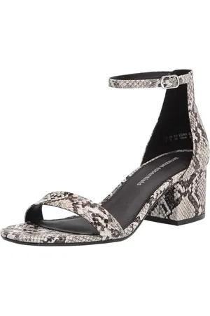 Amazon Damen Sandale mit Absatz und Zwei Riemchen, , 39.5 EU Weit