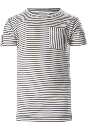 Koko Jungen Weiß Gestreift T-Shirt, , 92 EU