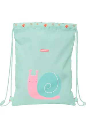 Safta PREESCOLAR CARACOL Kinder-Rucksack, flach, leicht zu reinigen, ideal für Kinder verschiedener Altersgruppen, bequem und vielseitig, Qualität und Widerstandsfähigkeit, 26 x 1 x 34 cm,