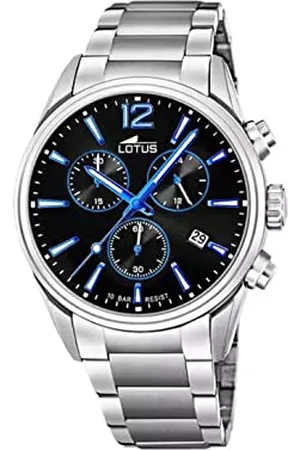 Lotus Herren Armbanduhr aus Edelstahl in der Farbe 42mm, Wasserdichtigkeit: 10Bar, 18690/6