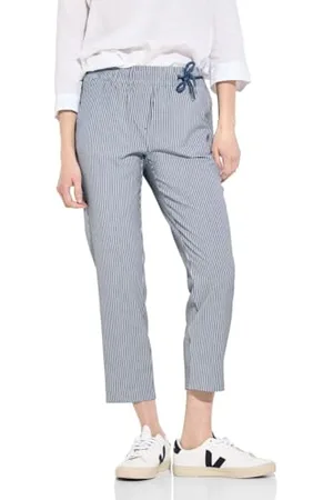 CECIL Damen B377617 Seersucker 7/8 Hose, , XS / 26L