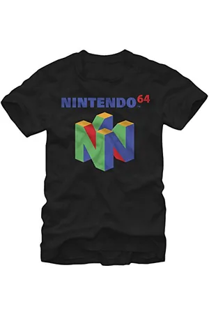 Nintendo Herren N64 Logo Kurzarm T-Shirt, , Klein