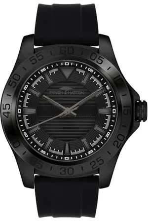 Fynch-Hatton FYNCH HATTON Herren Analog Quarz Uhr mit Silikon Armband FHT-0018-PQ
