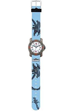 Scout Uhren Jungen Analog Quarz Uhr mit Textilband Armband 1