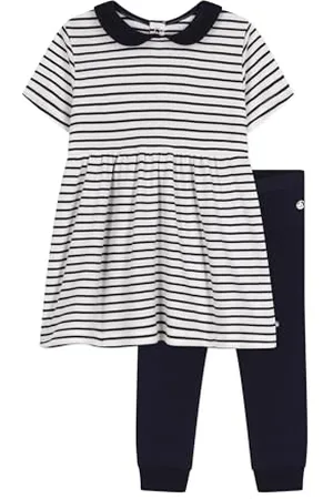 Petit Bateau Baby-Mädchen A0A6H Kleid + Leggings-Box, , 3 Jahre