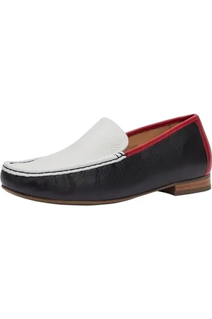 ARA Damen Atlanta Mokassin, BLAU,Weiss,Flamme, 43 EU