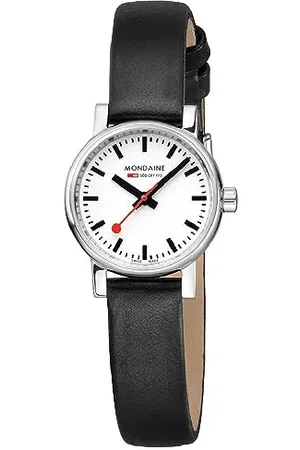 Mondaine Damen Analog Schweizer Quarzwerk Uhr mit Vegan Traubenleder Armband MSE.26110.LBV