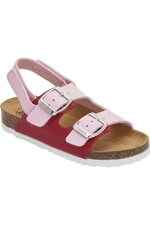 Scholl Turtle, Sandali con cinturino, Bambina - Kids, Rosso/Rosa, 27