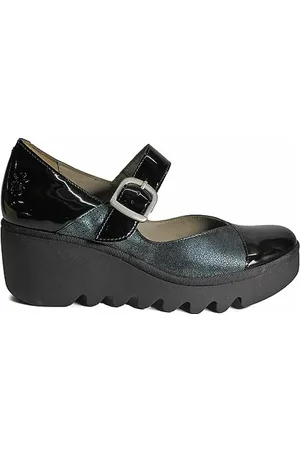 Fly London Damen Baxe428fly Pumps, schwarz/grün, 40 EU
