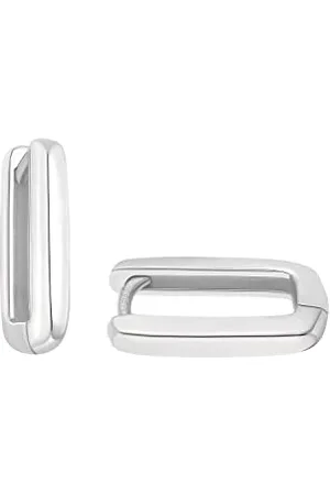 Amor Creolen 925 Sterling Damen Ohrschmuck, 1,4 cm, , Kommt in Schmuck Geschenk Box, 2034778