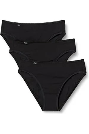 Sloggi Damen 24/7 Cotton Tai C3P Slip, Black, 40