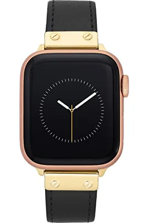Anne Klein Leather Fashion Band for Apple Watch Secure, Adjustable, Apple Watch Band Replacement, Fits Most Wrists 38/40/41mm