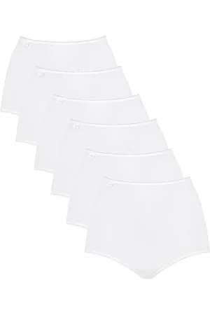 Sloggi Damen 24/7 Cotton Maxi C3P Slip, White, 40