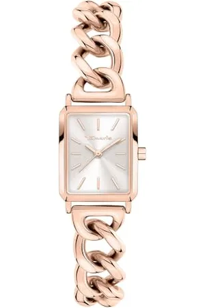 Tamaris Damen Analog Quarz Uhr mit Edelstahl Armband TT-0173-MQ