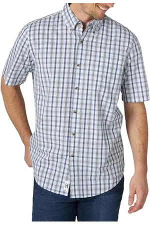 Wrangler Herren Zhesp2b Hemd mit Button-Down-Kragen, , L