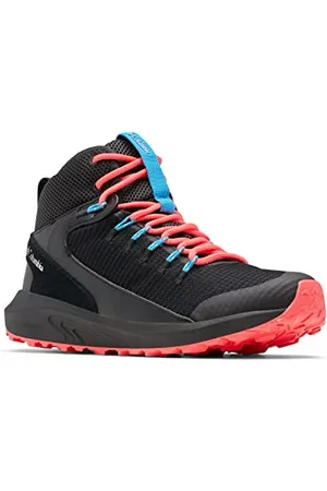 Columbia Trailstorm Mid Waterproof wasserdichte Trekking Und Wanderstiefel für Damen, Schwarz (Black x White), 38 EU