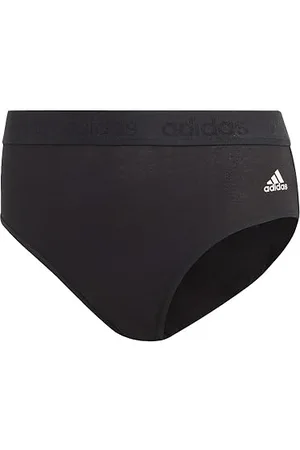 adidas Damen Comfort Flex Scoop Cotton Set Unterwäsche im Bikini-Stil, Schwarz/Schwarz, XL (2er Pack)