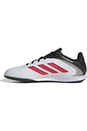 adidas COPA Pure III Club Indoor Football Boots Kids Fußballschuhe, Cloud White/Lucid Red/Core Black, 30.5 EU