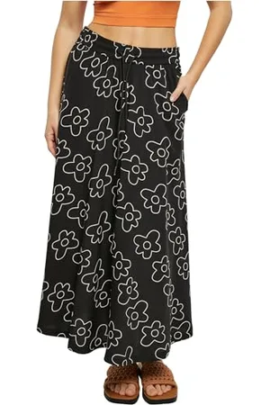 Urban classics Damen TB4099-Ladies Viscose Midi Skirt Rock, , 5XL
