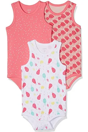 CARE LABEL Body Baby Ärmellos, 3er Pack Camellia Rose (531), 62