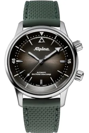 Alpina Herren Analog Quarz Uhr mit Edelstahl Armband mid-39681