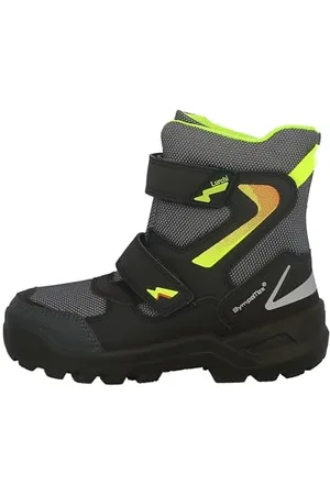 Lurchi Stiefelette Kazu-Sympatex, Farbe:Black-neon Yellow, Größe:28