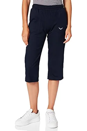 Trigema Damen Sporthose 537291, Gr. 52 (Herstellergröße: XXL), Blau (blau 046)
