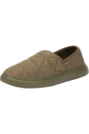 Tommy Hilfiger HILFIGER WARM HYBRID HOMESLIPPER Hausschuhe Herren, Khaki (Army Green), 43 EU