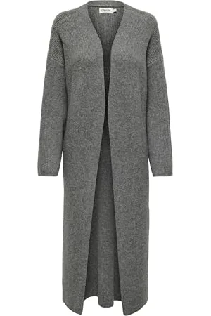 ONLY Damen ONLALPHA LS Maxi Cardigan KNT Strickjacke, , M