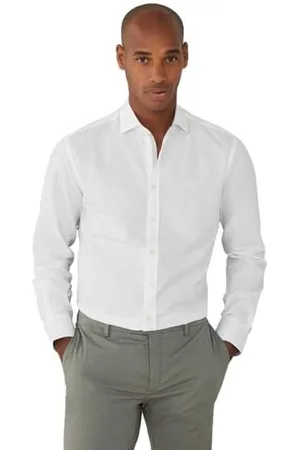 Hackett Herren Harrington Jkt Hemd, Weiß (Weiß), XXL