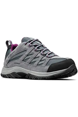 Columbia Crestwood WP wasserdichte Wanderschuhe für Damen, Grau (Graphite x Wild Iris), 40.5 EU