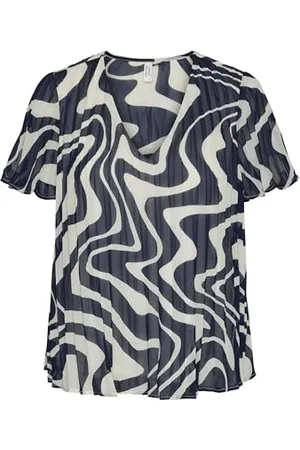 VERO MODA VMKATE S/S V-Neck TOP WVN BTQ