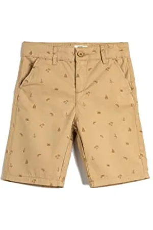 Koton Boyss Chino Printed Pockets Cotton Shorts, , 11-12 Jahre EU