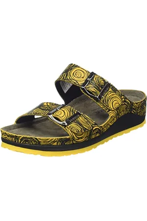 Berkemann Damen Senja Slipper, Ocker/Kreise, 42 2/3 EU