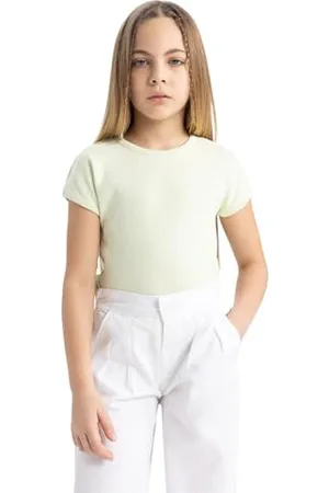 DeFacto Mädchen T-Shirt - Trendige T Shirts für Kinder - Mädchen T-Shirts für Mädchen -Tshirts Mädchen