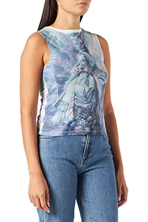 Desigual Womens TS_Marie Antoinette T-Shirt, White, XL