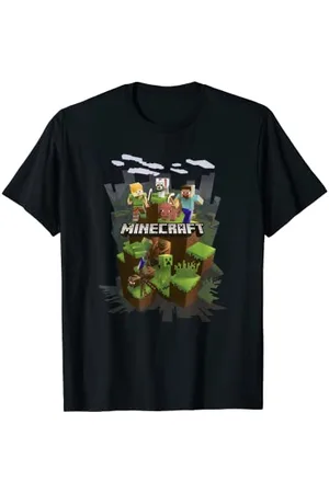 Minecraft Group Adventure Scene T-Shirt
