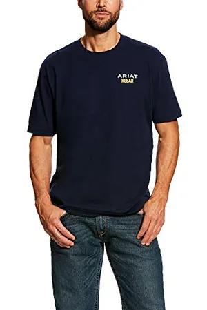 Ariat Herren Rebar Cotton Strong Logo Arbeits-Utility-T-Shirt, , XXL