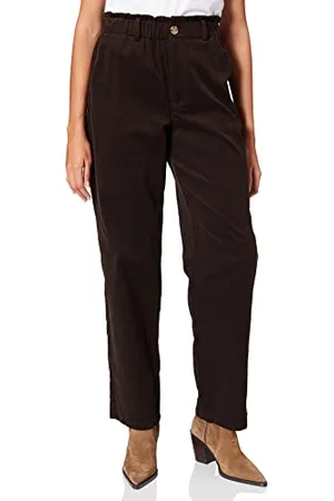NA-KD Damen Loose Fit Corduroy Pants Kordhose, braun, 36 EU