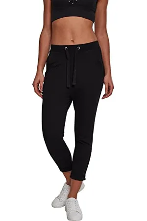 Urban classics Damen Ladies Open Edge Terry Turn Up Sport Loose Fit Sporthose, , 42 (Herstellungsgröße: XL)