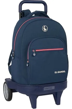 Safta EL GANSO Classic Großer Rucksack mit Rädern, kompakt, abnehmbar, ideal für Kinder verschiedener Altersgruppen, bequem und vielseitig, Qualität und Widerstandsfähigkeit, 33 x 22 x 45 cm