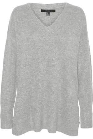 VERO MODA VMFILUCA LS V-Neck Long Pullover GA NOOS