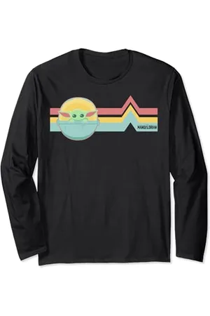 STAR WARS The Mandalorian The Child Retro Rainbow Cartoon Langarmshirt