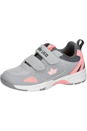 LICO Jungen Mädchen Peyton V Hallenturnschuhe, Grau/Rosa, 28 EU