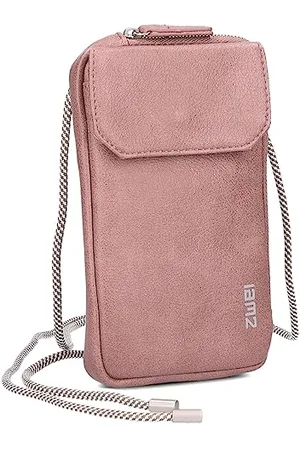 Zwei Handytasche zum Umhängen MADEMOISELLE.M MP30 Smartphone-Etui & Geldbörse 2-in-1, umlaufender Reißverschluss, längenverstellbarer Riemen, Mini-Handtasche 19 x 10 x 3 cm