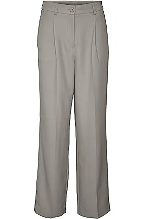 Noisy May A/S Damen Nmdrewie Hw Straight Pants Ko Curve Hose, , 44 EU