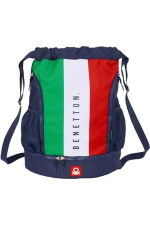 Safta BENETTON FLAG Rucksack, ideal für Kinder verschiedener Altersgruppen, bequem und vielseitig, Qualität und Widerstandsfähigkeit, 34 x 15 x 43 cm, , M, Casual